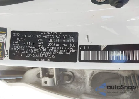 2018 Kia Forte Lx from USA, damaged, VIN 3KPFK4A73JE182535